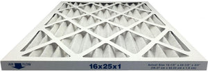 16x25x1 Merv 13 Allergy Elite Pleated AC Furnace Filter - Case of 6