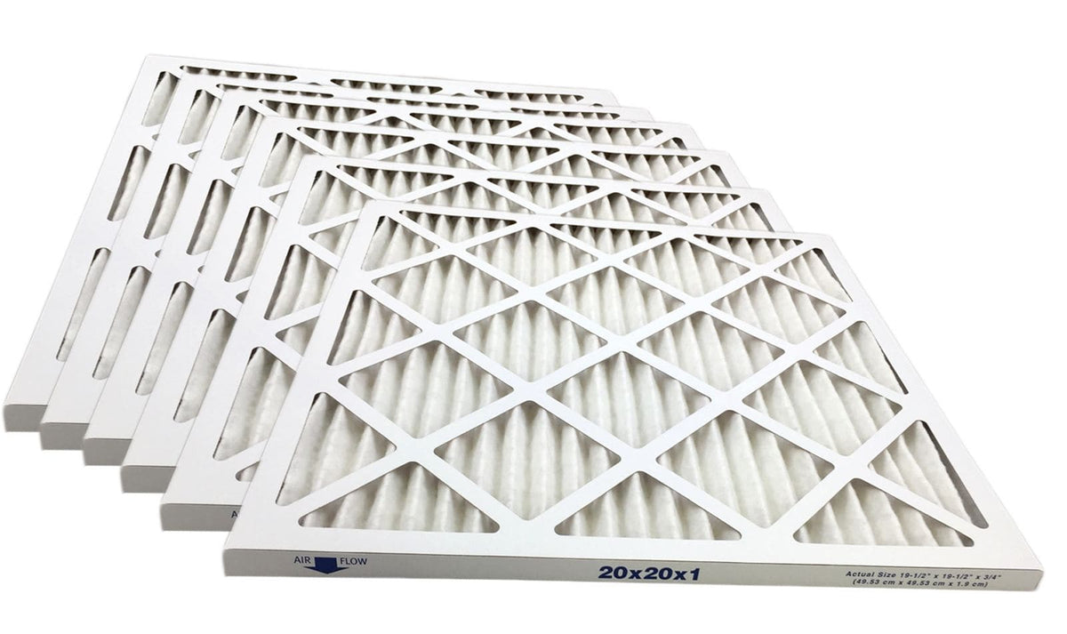 20x20x1 Merv 11 Allergy Guard Pleated AC Furnace Filter - Case of 6