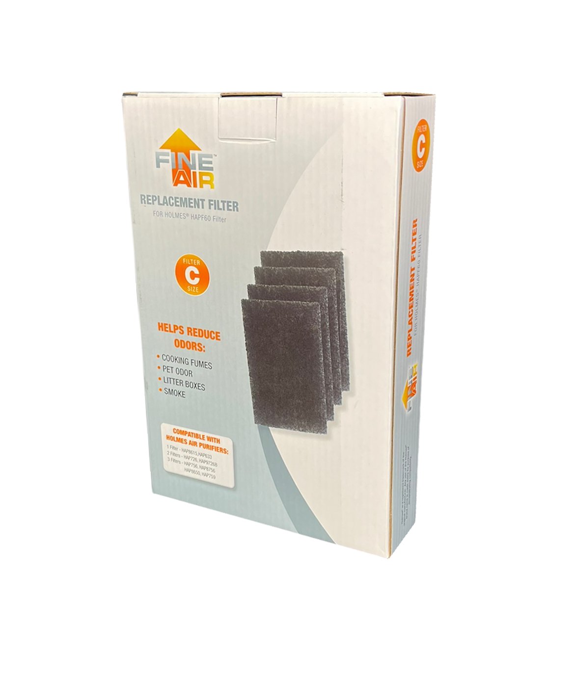 Atomic Compatible Replacement Carbon Prefilters for Holmes C-Filter 4-Pack