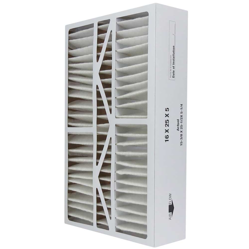 Atomic FILXXCAR0016 16x25x5 MERV 8 Carrier Replacement Furnace Filter - 2 Pack