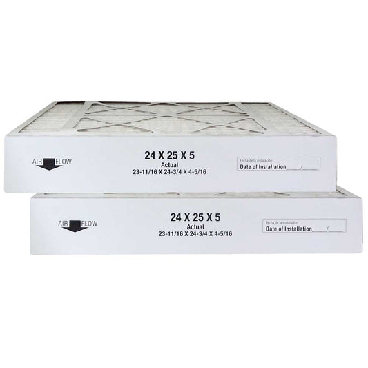 Atomic FILXXCAR0024 24x25x5 MERV 13 Carrier Replacement Furnace Filter - 2 Pack