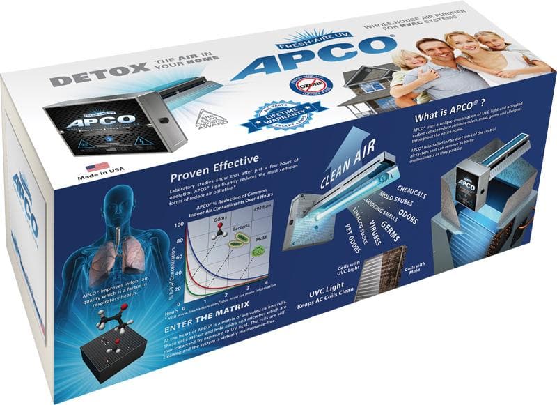 Fresh-Aire Air Purifier with remote UV lamp HFTUV-APCO-DI2