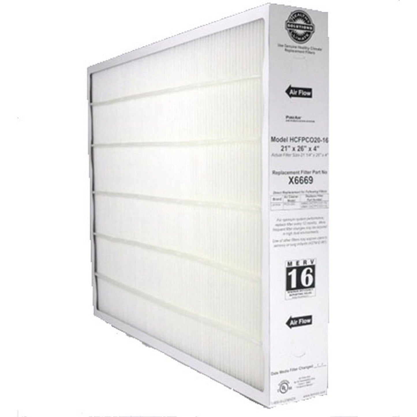 Lennox X6669 MERV 16 Filter 21x26x4 Genuine Lennox Product