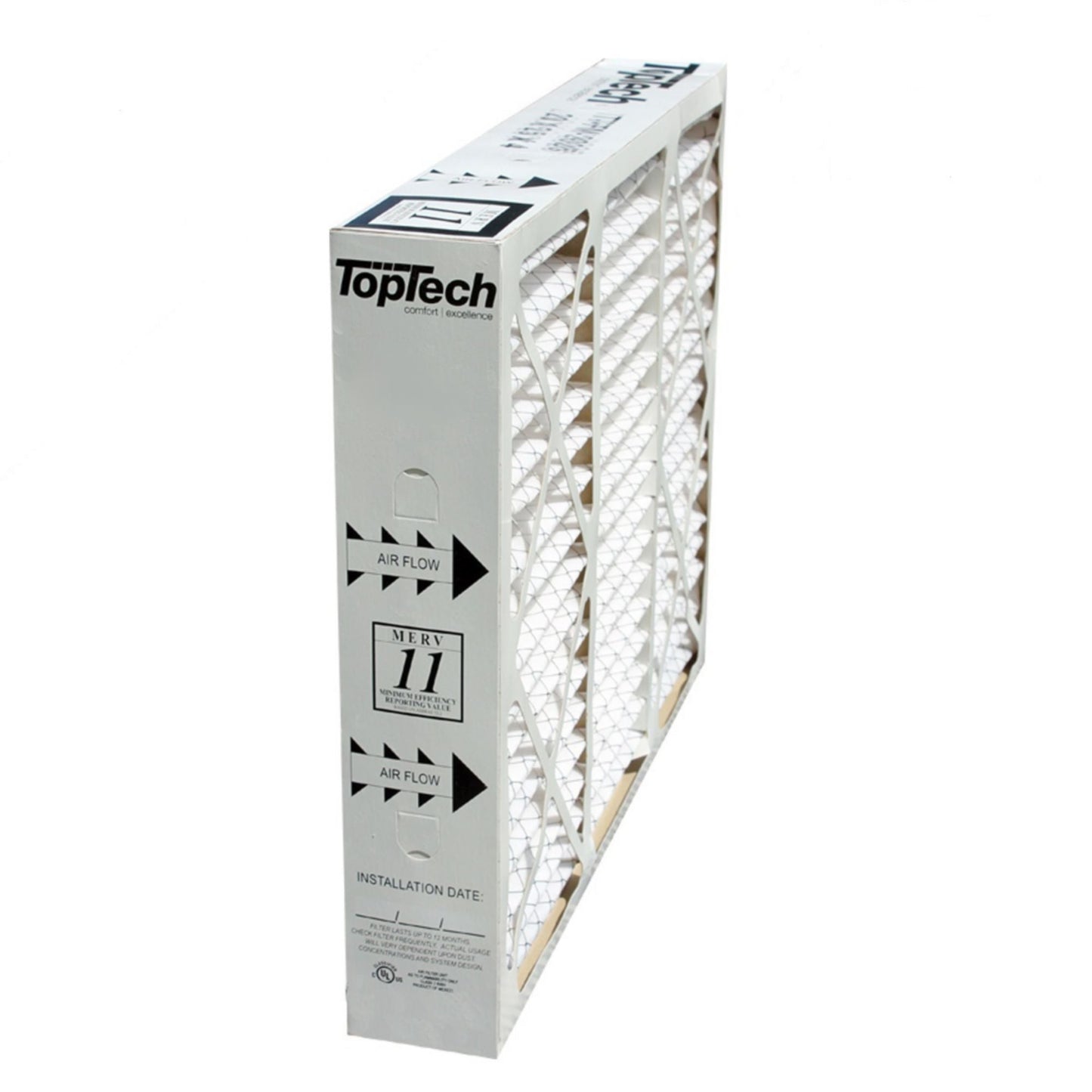 TopTech TechPure TT-FM-1620 OEM 16x20x4 Replacement Furnace Filter for TT-MAC-1722 - No Assembly Required