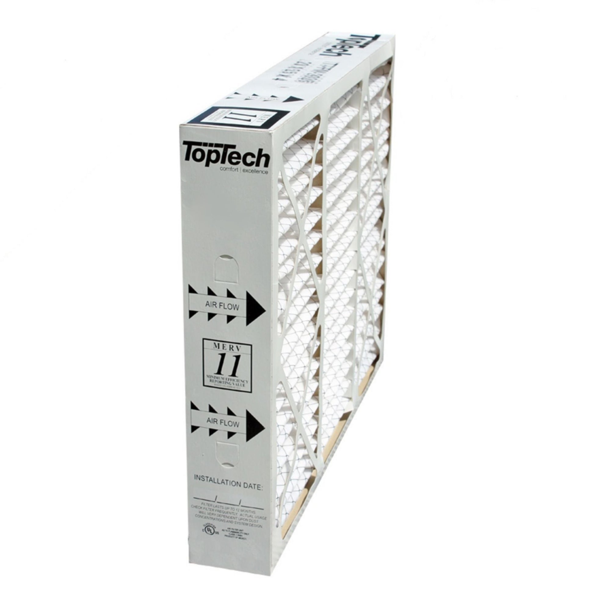 TopTech TechPure TT-FM-1620 OEM 16x20x4 Replacement Furnace Filter for TT-MAC-1722 - No Assembly Required