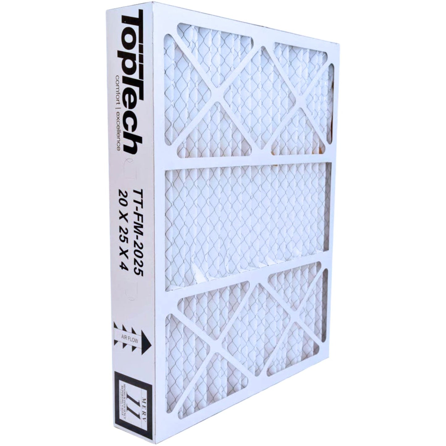 TopTech TechPure TT-FM-2025 OEM 20x25x4 Replacement Furnace Filter