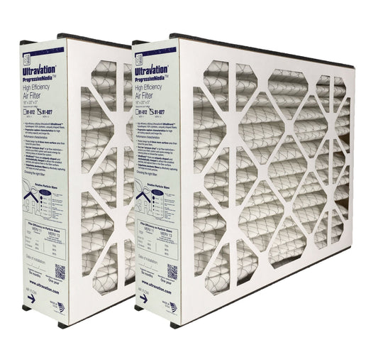 Ultravation 91-027 16x20x5 MERV 13 Replacement Furnace Filter - 2 Pack