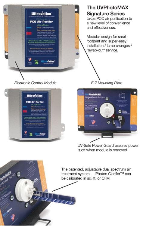Ultravation UVPhotomax SS-PTX-1200 120V Advanced Oxidation Air Purifier