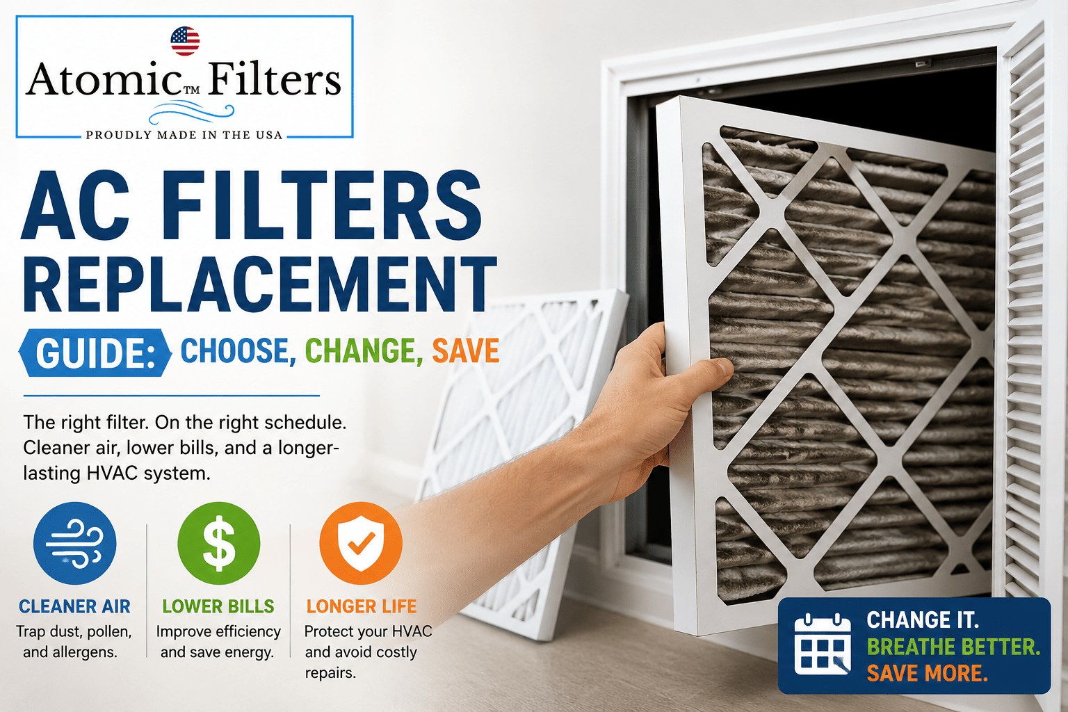 AC Filters Replacement Guide: Choose, Change, Save – Atomic Filters