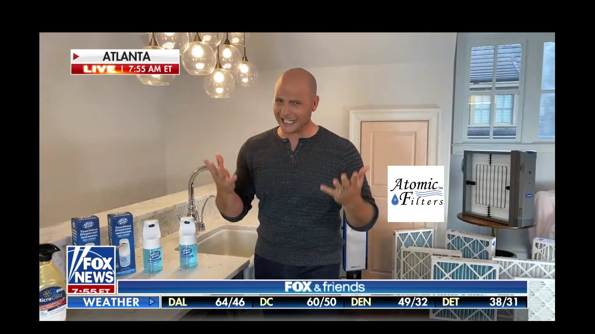 Atomic Filters Featured On Fox and Friends Healthy Home by HGTV's Chip Wade - Atomic Filters