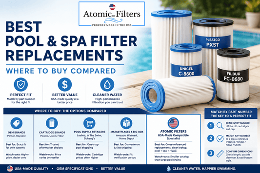 Best pool spa filter replacements where to buy compared - Atomic Filters