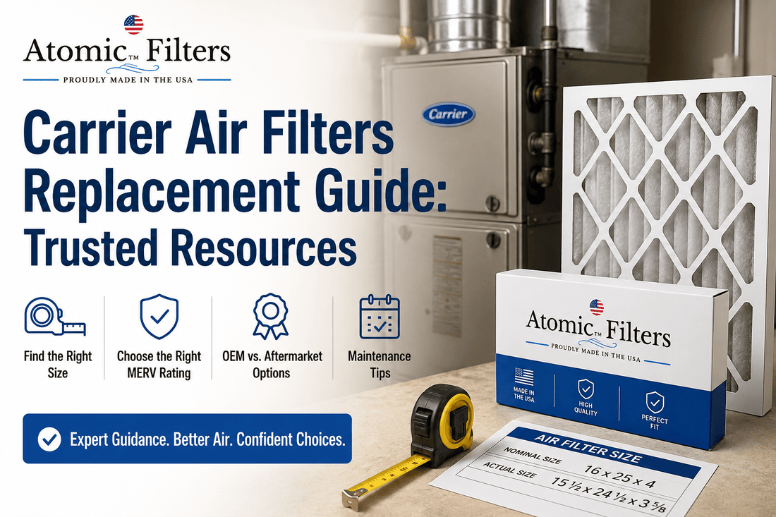 Carrier Air Filters Replacement Guide: Trusted Resources - Atomic Filters