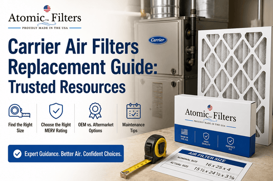 Carrier Air Filters Replacement Guide: Trusted Resources - Atomic Filters