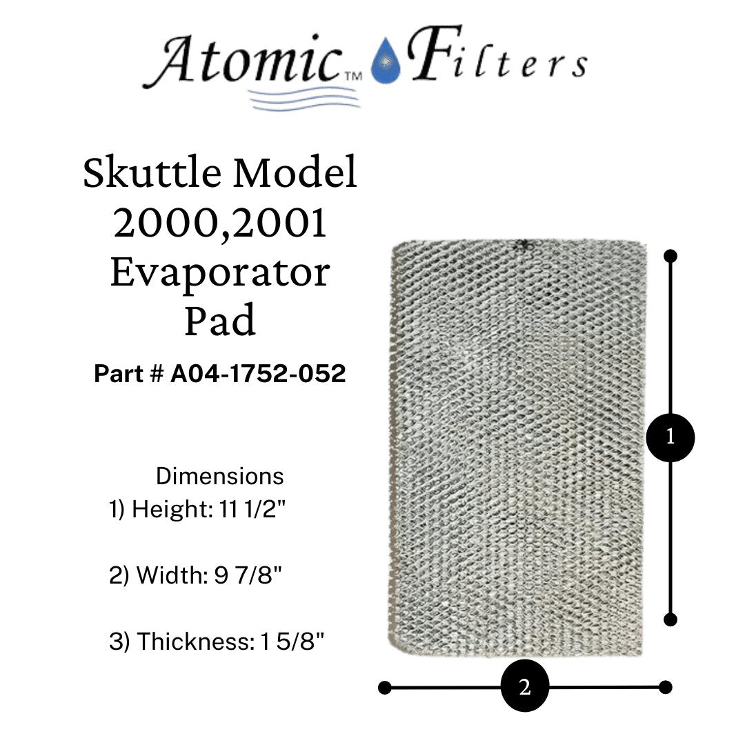 Finding the Right Skuttle Evaporator Pad with Wick for Model 2000 and 2001 A04-1725-052 - Atomic Filters