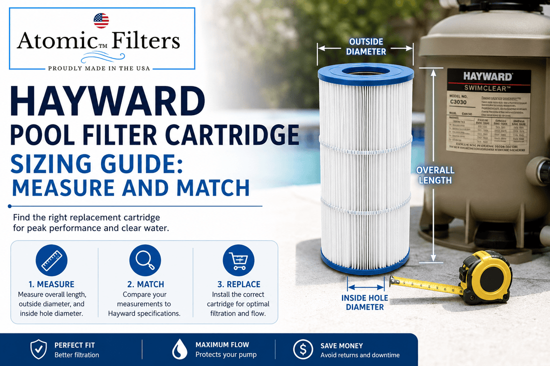 Hayward Pool Filter Cartridge Sizing Guide: Measure and Match - Atomic Filters
