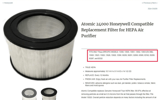 Honeywell Hepa Filter Replacement Updated 2026 - Atomic Filters