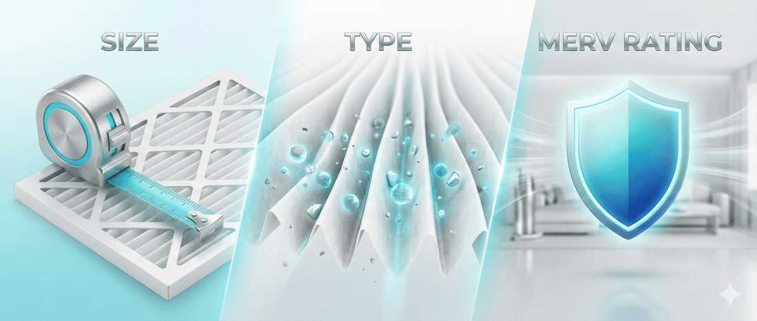 How to Choose the Right Furnace Filter Size, Type and MERV - Atomic Filters