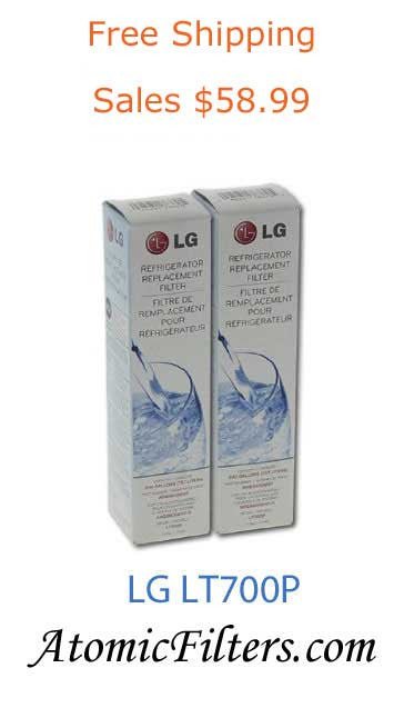 LG LT700P-2PK  $85.99 Refrigerator Water Filter Sale - Free Shipping - Atomic Filters