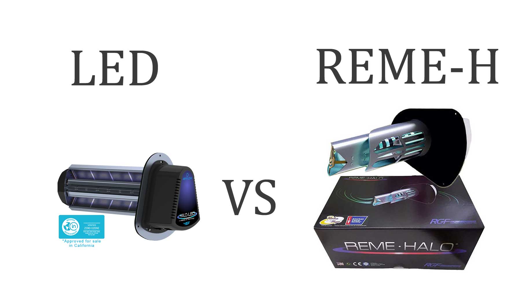 REME HALO Vs LED Induct Air Purifiers - Atomic Filters