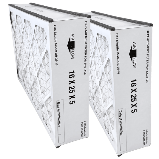 Atomic Compatible for Skuttle 000 - 0448 - 001 25X16X5 MERV 8 DB - 25 - 16 448 - 1 Furnace Filter - 2 Pack