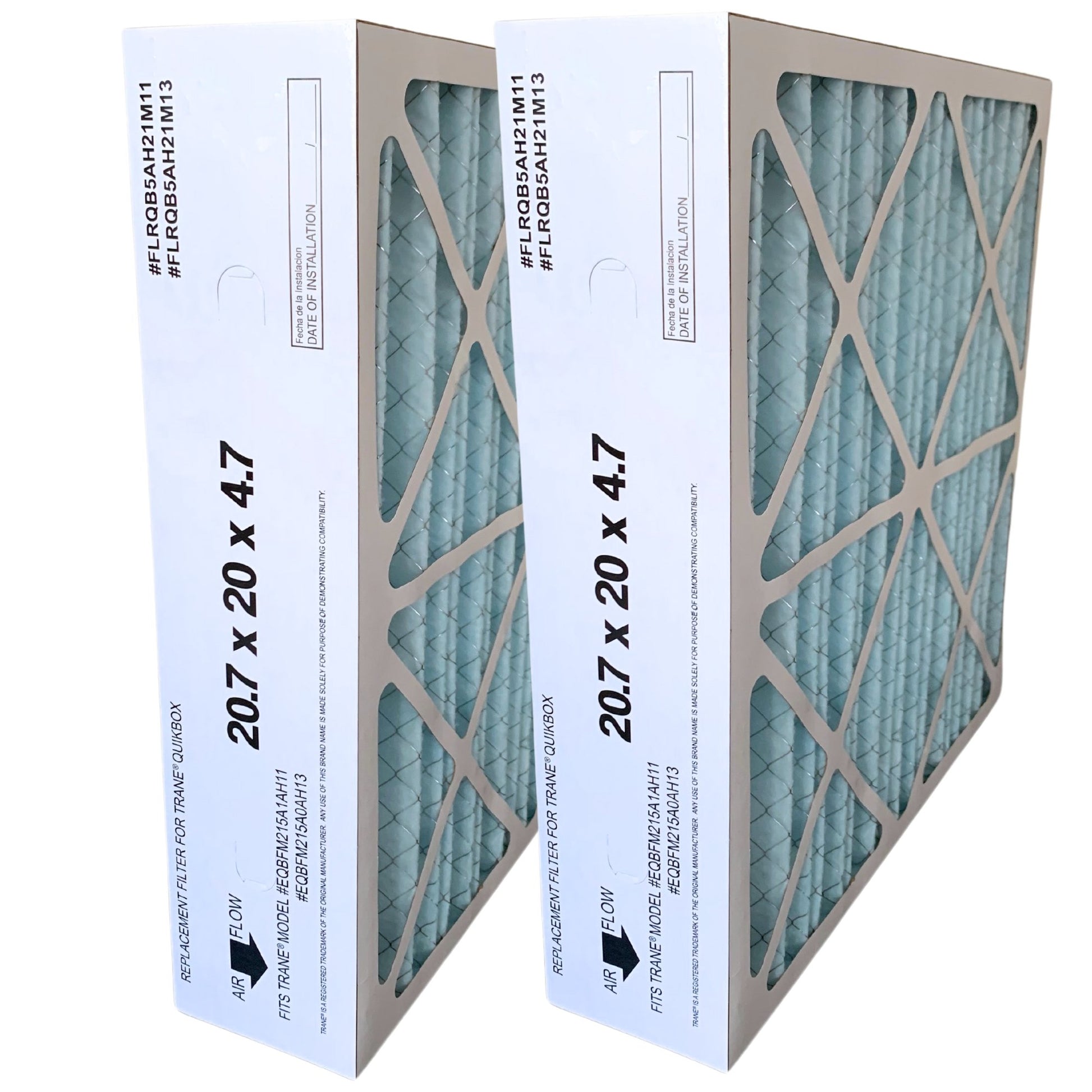 Atomic Compatible for Trane FLRQB5AH21M11 20.7x20x4.7 MERV 11 Filter - 2 Pack