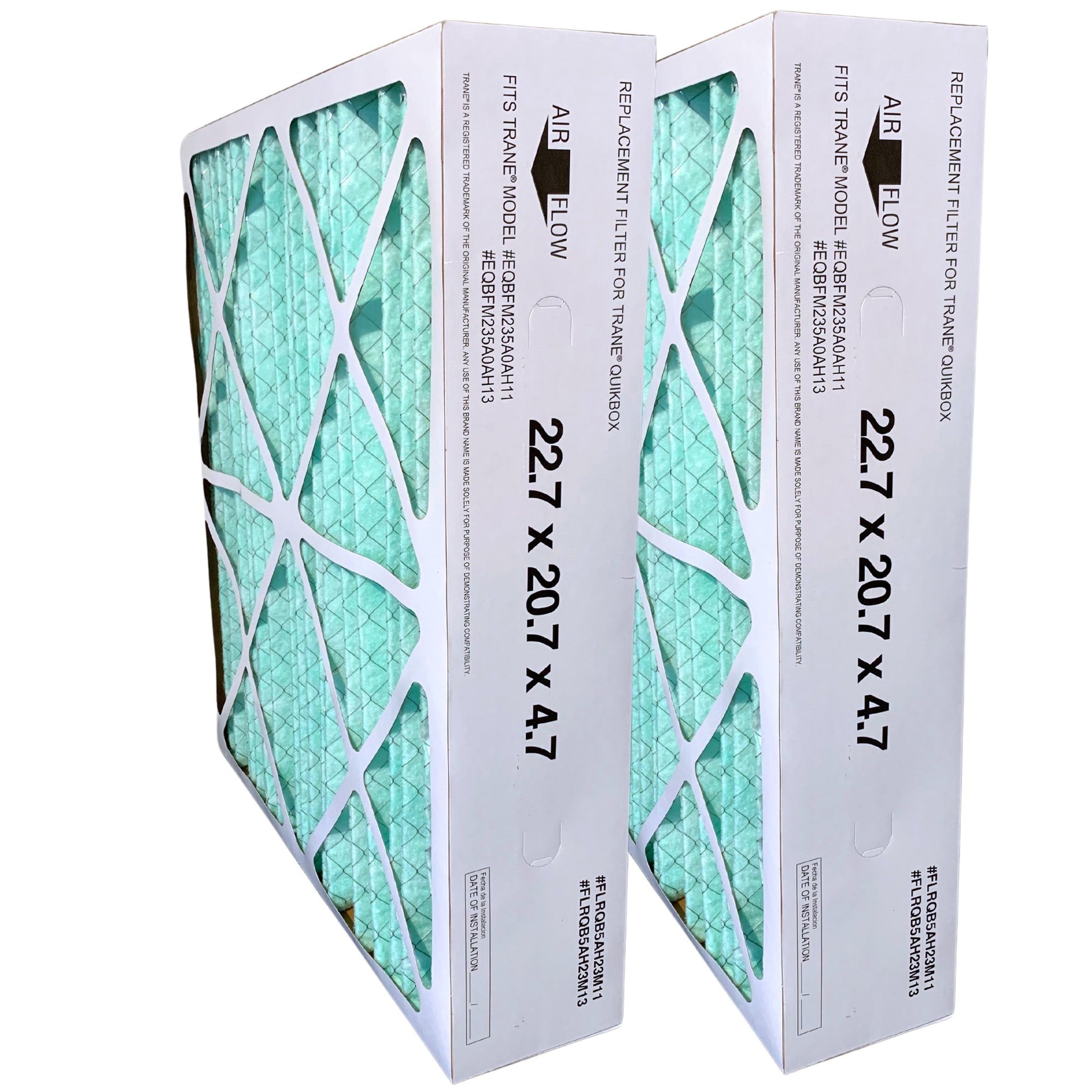 Atomic Compatible for Trane FLRQB5AH23M11 22.7x20.7x4.7 MERV 13 upgrade Filter - 2 Pack