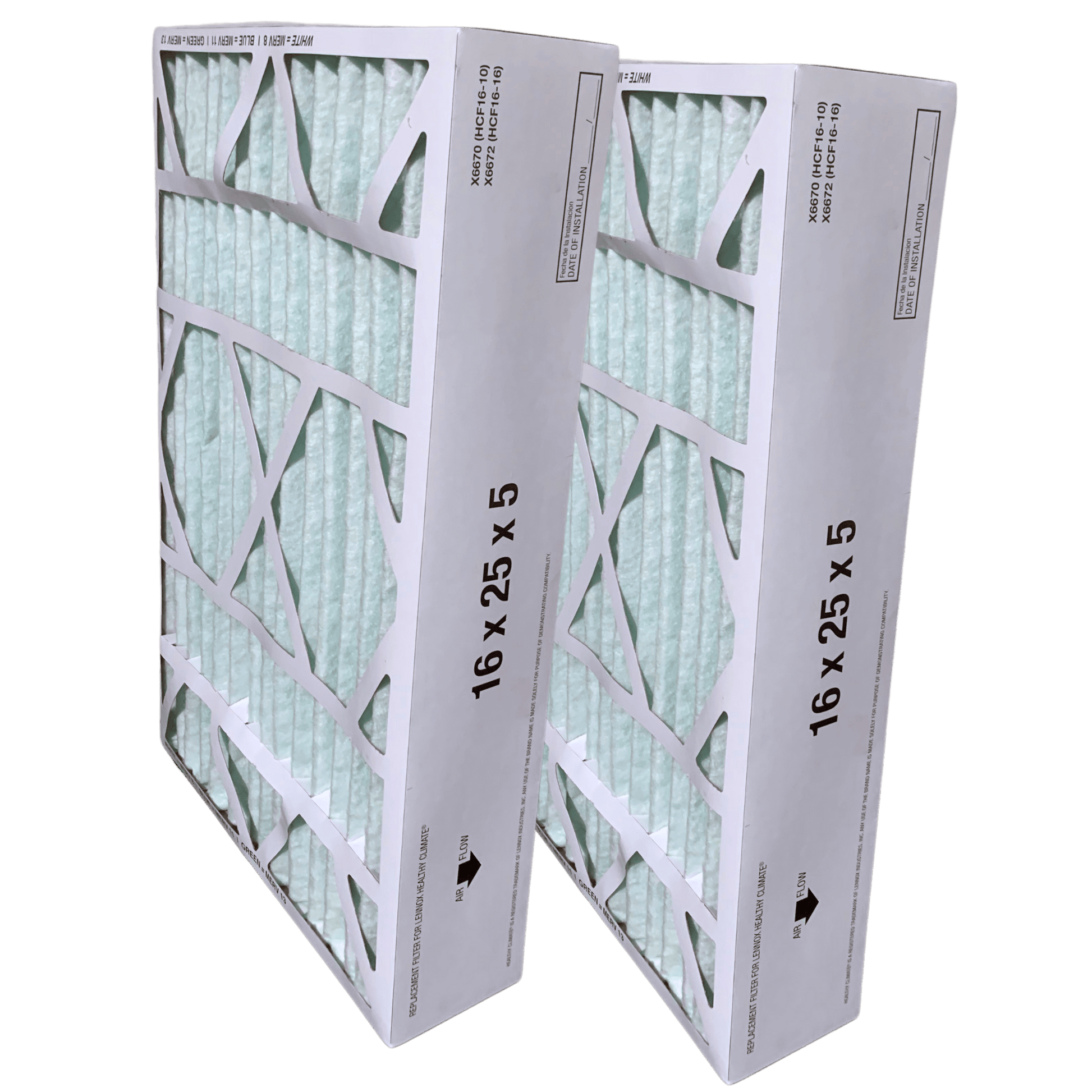 Atomic EXPXXFIL0316 16x25x5 Carrier Replacement MERV 13 Air Filter - 2 Pack