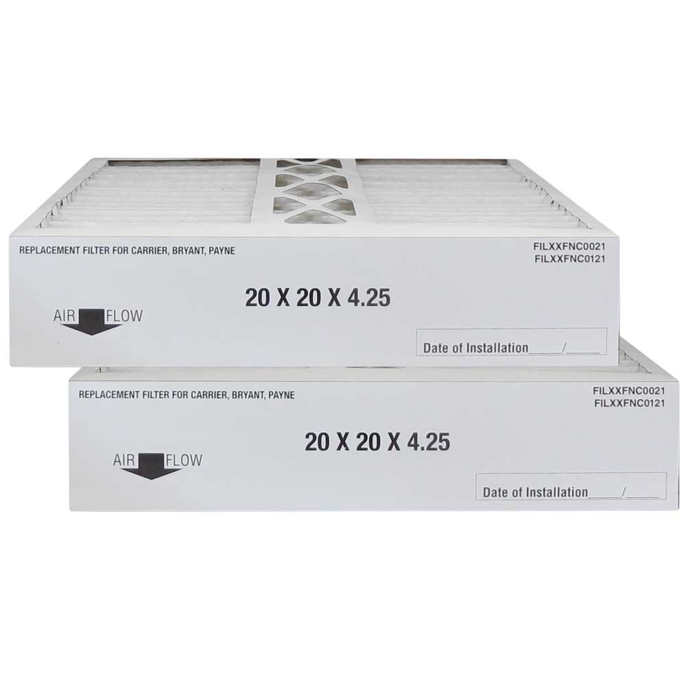 Atomic FILXXFNC0021 20x20x4.25 MERV 8 Carrier Replacement Furnace Filter - 2 pack