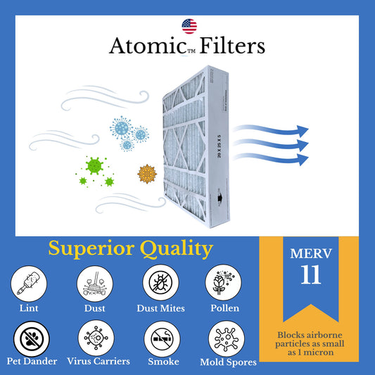 Atomic X6673 MERV 11 Lennox Compatible Air Cleaner Filter Media for HCC20 - 28 - 20x25x5, 2 - Pack