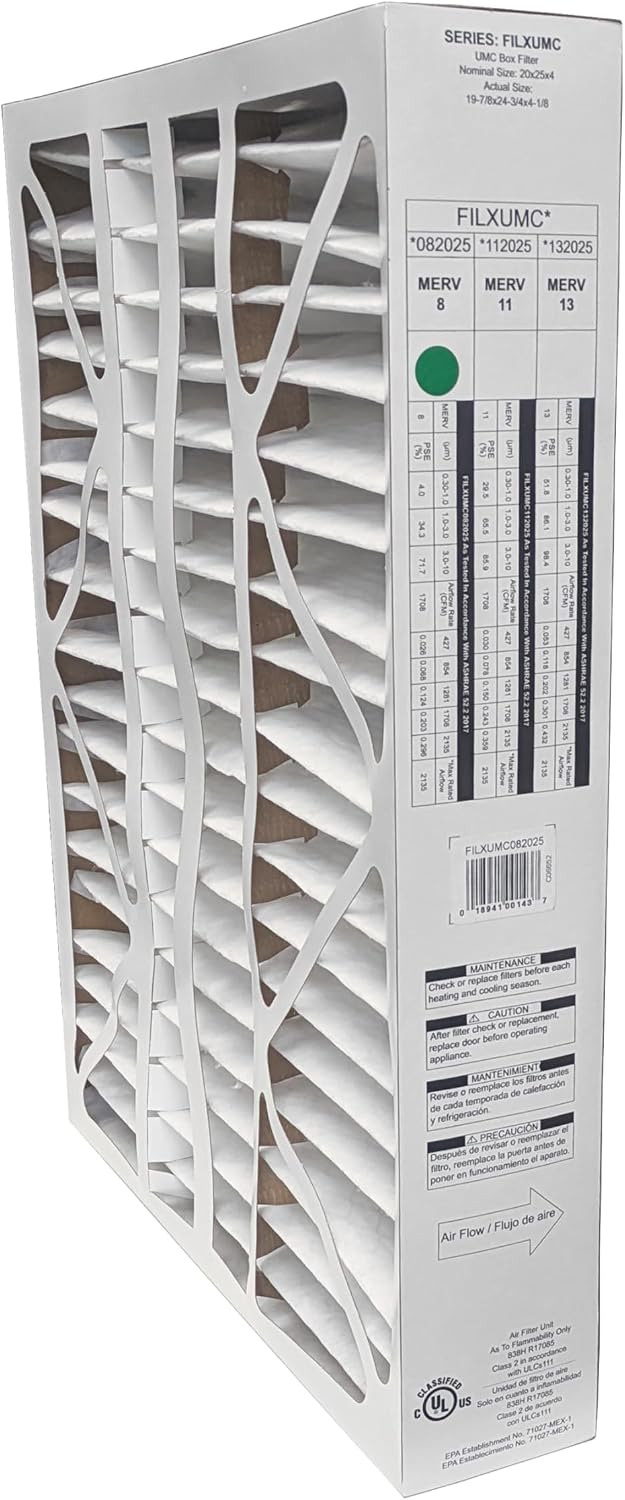 Carrier 20x25x4 MERV 8 FILXUMC082025 Furnace Filter