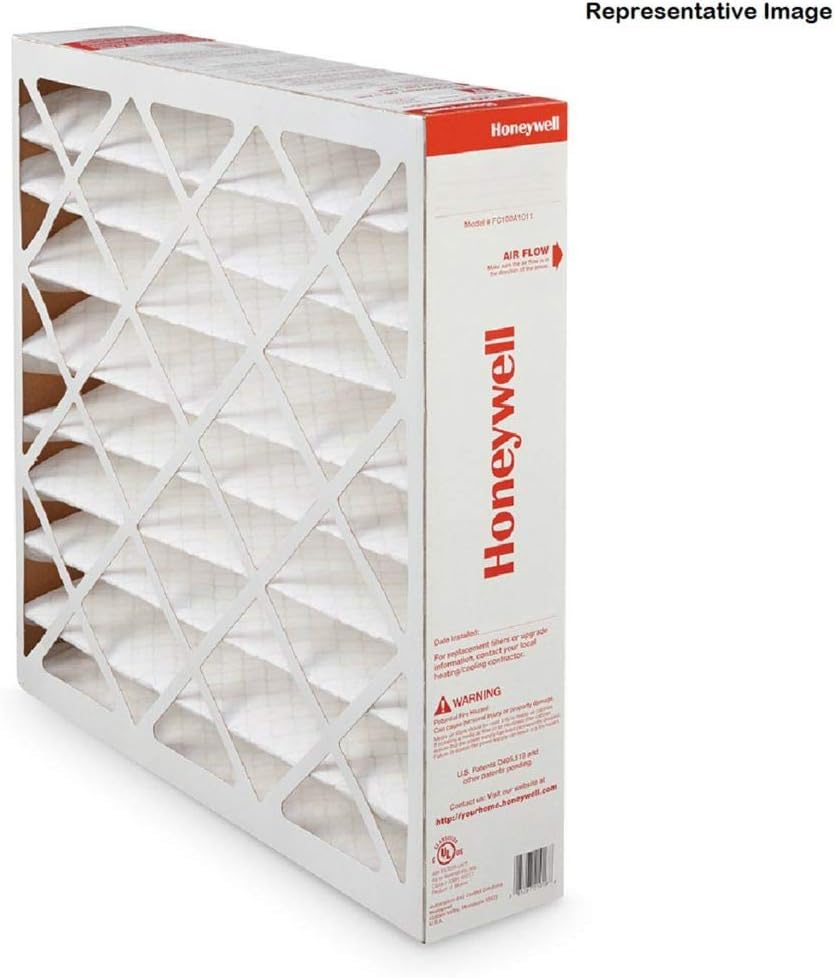 Honeywell FC100A1029 16x25x4 Furnace Air Filter MERV 11 actual size 15 3/4" x 24 3/4" x 4 3/8"