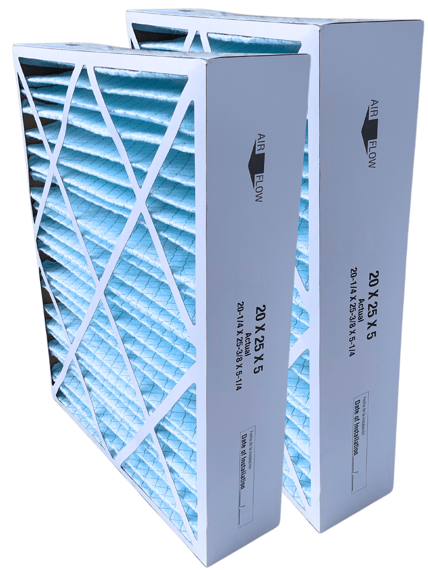 M8 - 1056 20x25x5 (Actual Size: 20 - 1/4 x 25 - 3/8 x 5 - 1/4) MERV 11 Replacement Furnace Filter (Pack of 2)