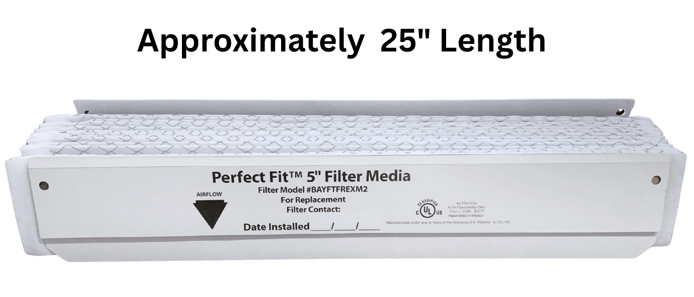 Trane BAYFTFREXM2 (2 - Pack) - 25 x 5 inch Perfect Fit 5 Expandable Replacement Air Filter Media