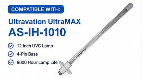 Ultravation UltraMAX AS - IH - 1010 12" UVC Lamp Replacement