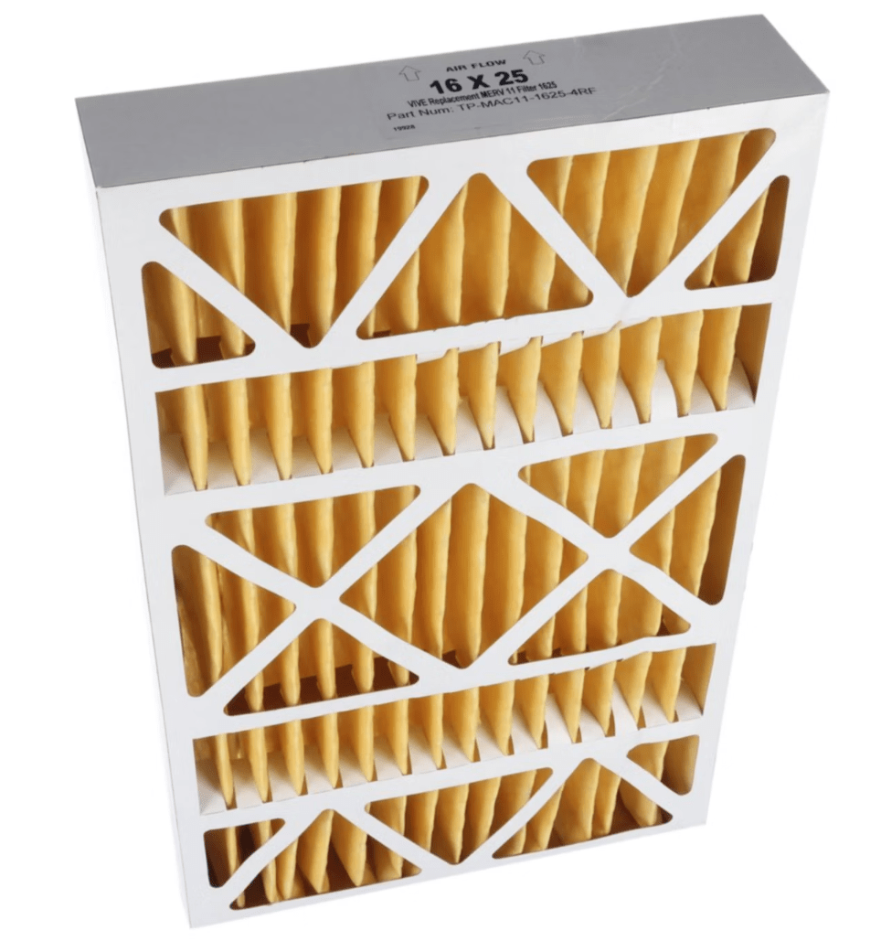 VIVE Comfort DVITP-MAC11-1625-4RF 16x25x4 MERV 11 replacement for TopTech TechPure TT-FM-1625 OEM 16x25x4 Replacement Furnace Filter