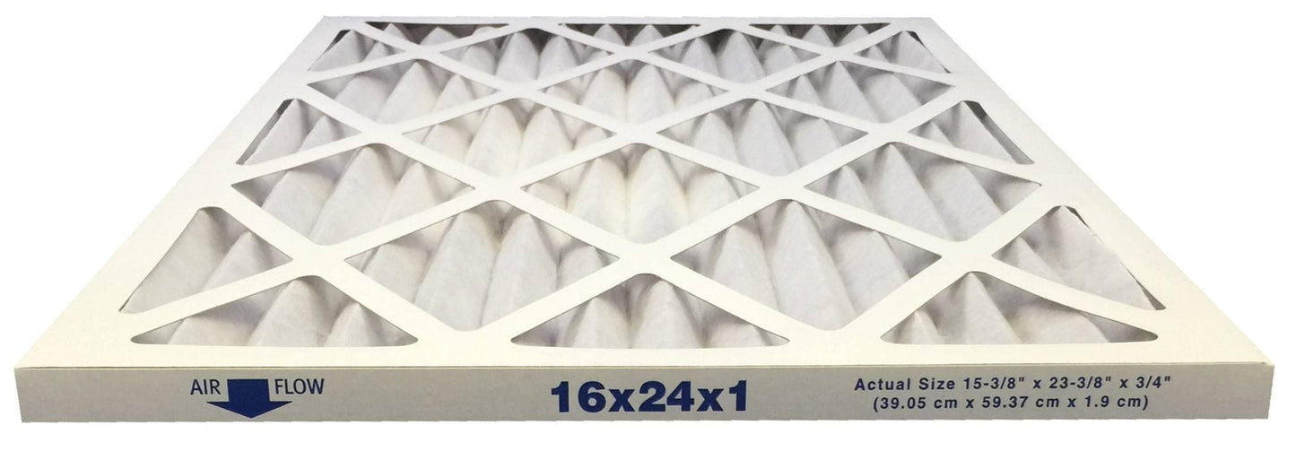 16x24x1 Merv 8 Pleated Air Filter - Case of 6