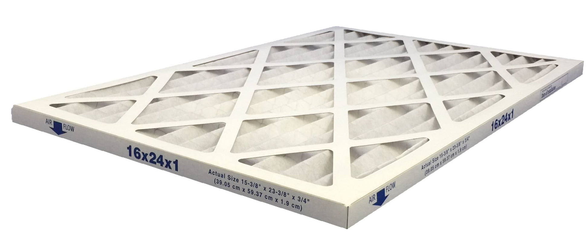 16x24x1 Merv 8 Pleated Air Filter - Case of 6