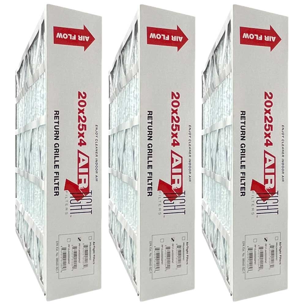 20x25x4 MERV 11 Compatible Honeywell Return Grille Filter FC40R1011 Air Filter - 3 pack