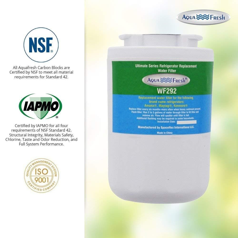 Aqua Fresh WF292 Replacement Water Filter For Amana 12527304, EcoAqua EFF-6021A, Water Sentinel WSA-1 Water Filter
