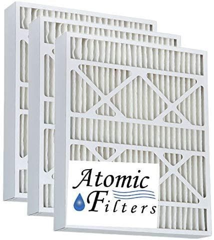 Atomic 16x25x4 MERV 11 Allergy Guard Pleated AC Furnace Filter - Case of 3