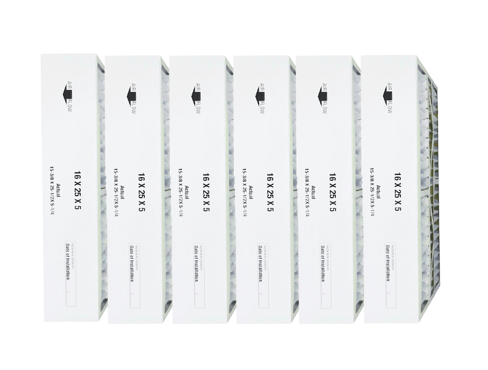 Atomic 259112-105 Trion 16x25x5 MERV 11 Compatible Replacement Furnace Filter - 6 Pack