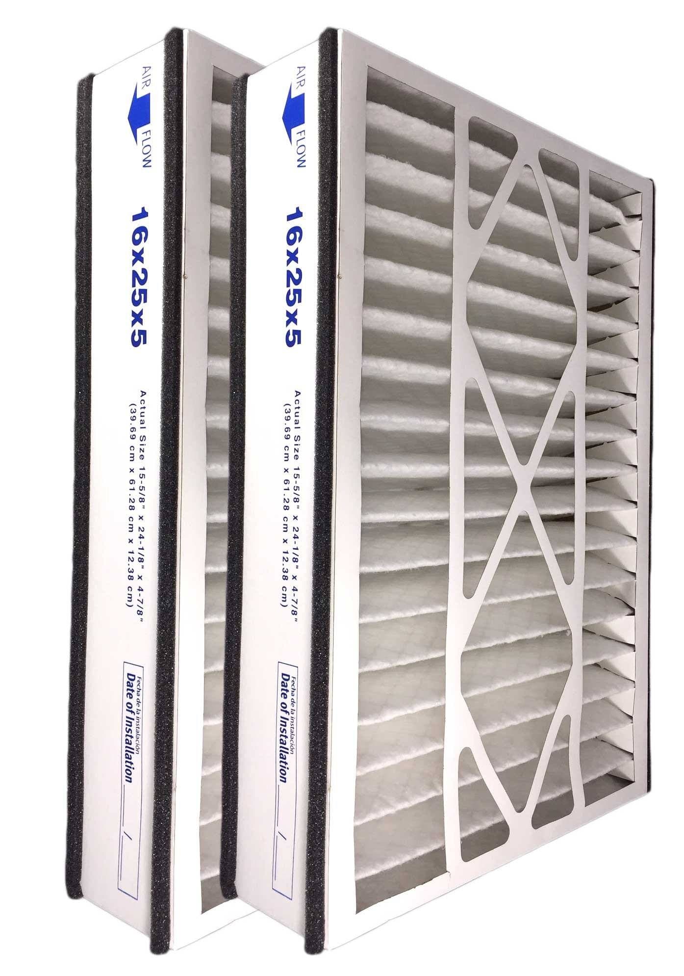 Atomic Compatible 16x25x5 MERV 8 Air Bear 255649-105 Replacement Whole House Filter-2 Pack