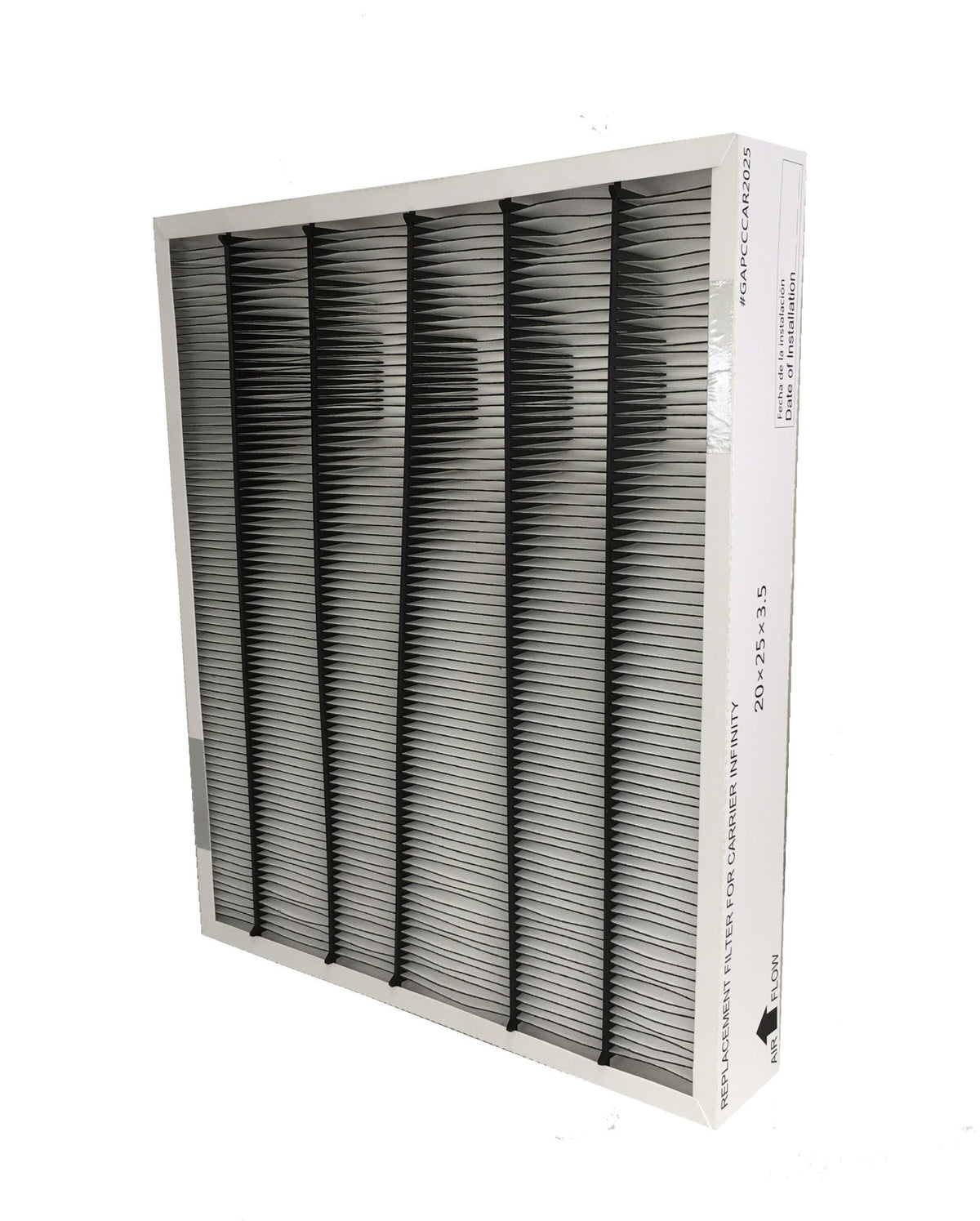 Ricambio compatibile con Carrier Infinity 20 x 25 MERV 15 cartuccia purificatore d'aria (GAPCCCAR2025 Ricambio compatibile con Carrier Infinity 20 x 25 MERV 15 cartuccia purificatore d'aria (GAPCCCAR2025