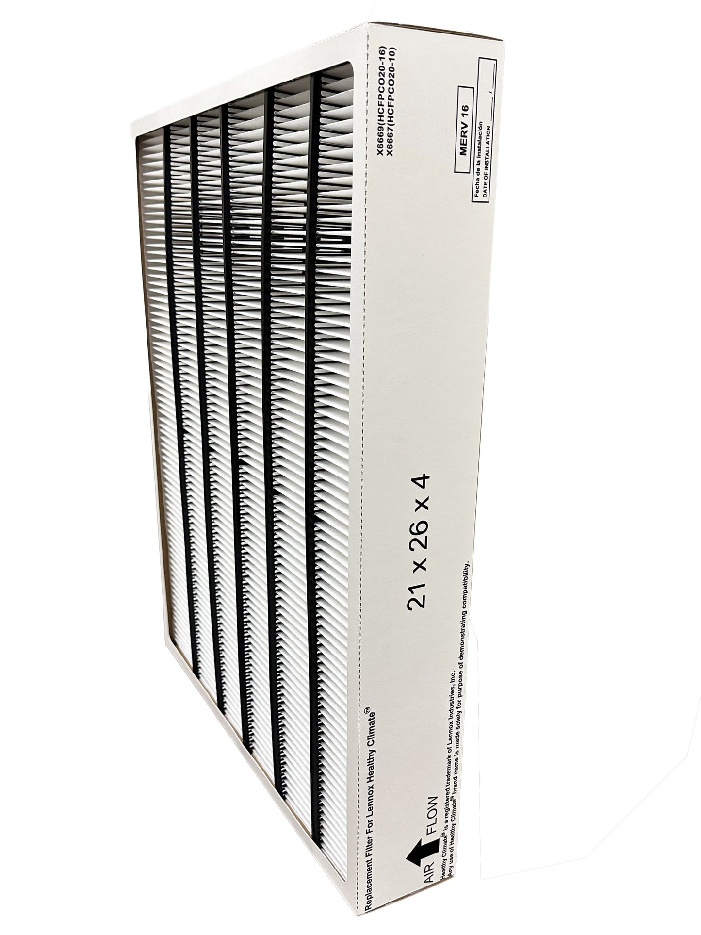 Atomic Compatible for Lennox X6669 MERV 16 Filter 21x26x4 fits PCO-20C