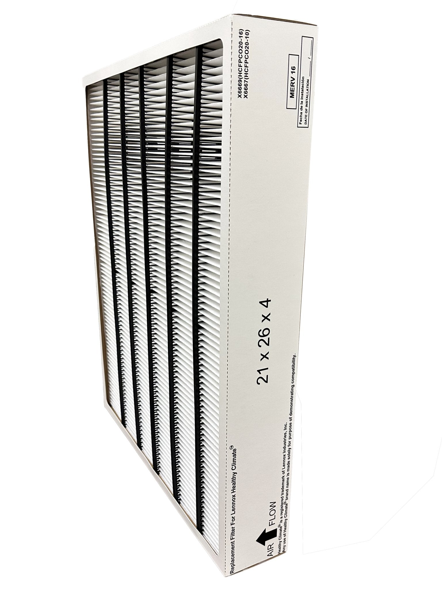 Atomic Compatible for Lennox X6669 MERV 16 Filter 21x26x4 fits PCO-20C