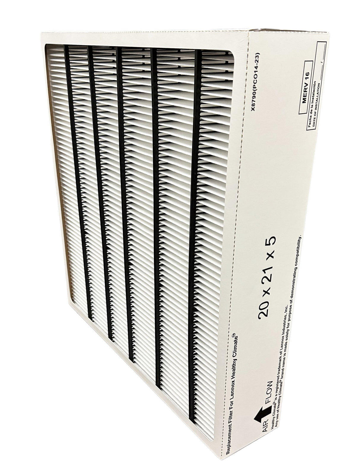 Atomic Compatible for Lennox X8790 PureAir MERV 16 PLEATED Furnace Filter 20x21x5 for PCO14-23