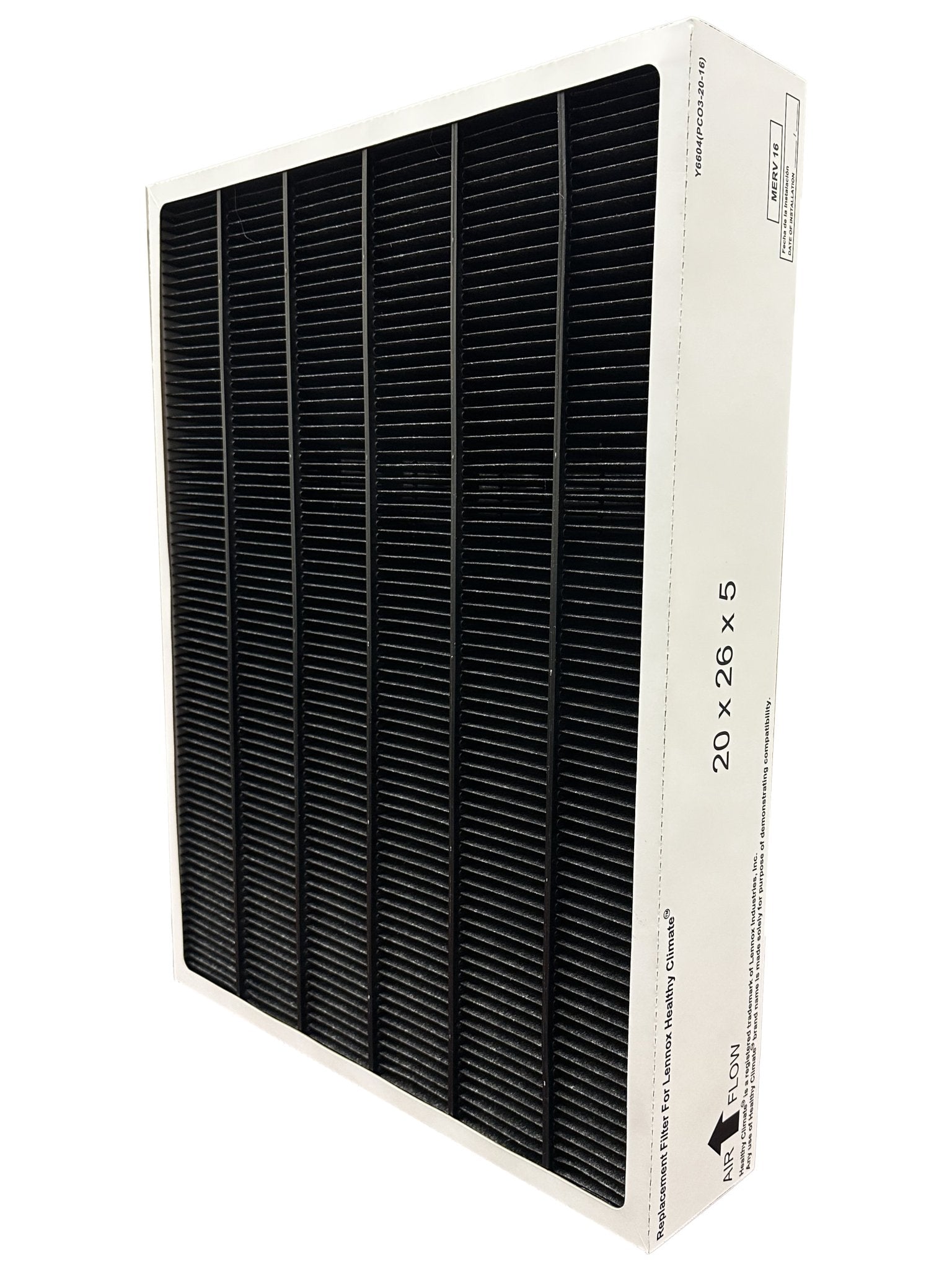 Lennox x7935 carbon clean healthy climate top merv 16 filter