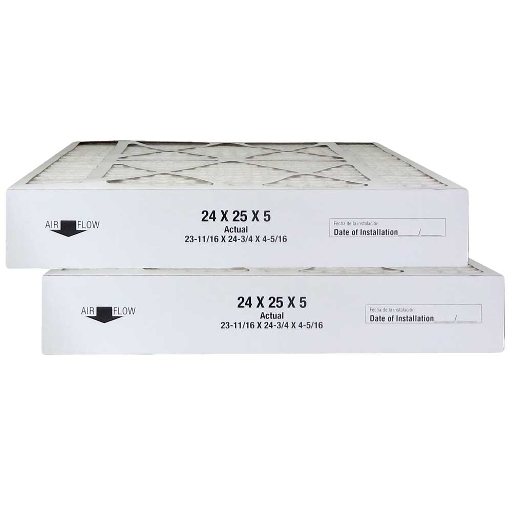 Atomic FILBBCAR0024 24x25x5 MERV 8 Bryant Replacement Furnace Filter - 2 Pack