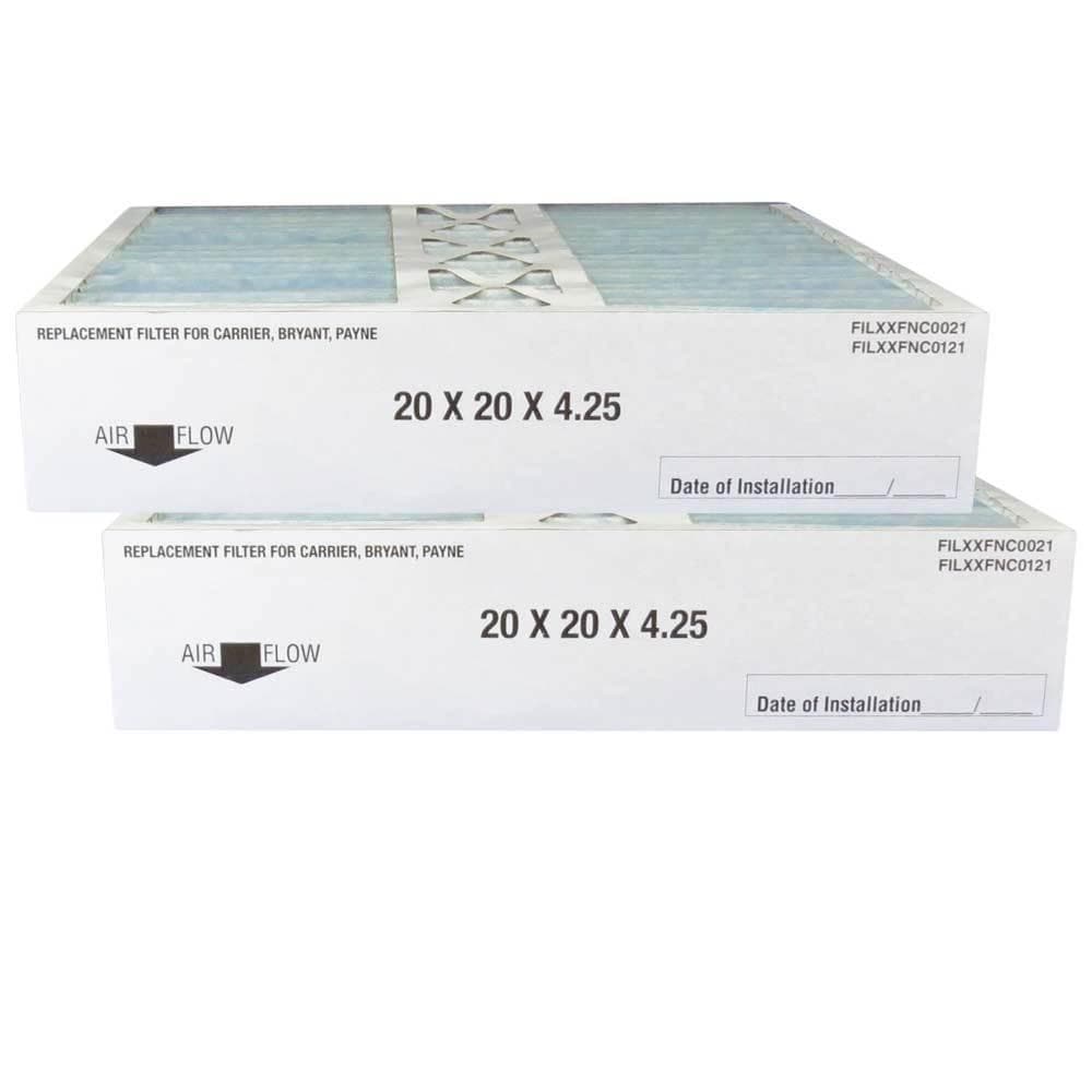 Atomic FILXXFNC0021 20x20x4.25 MERV 11 Carrier Replacement Furnace Filter - 2 pack