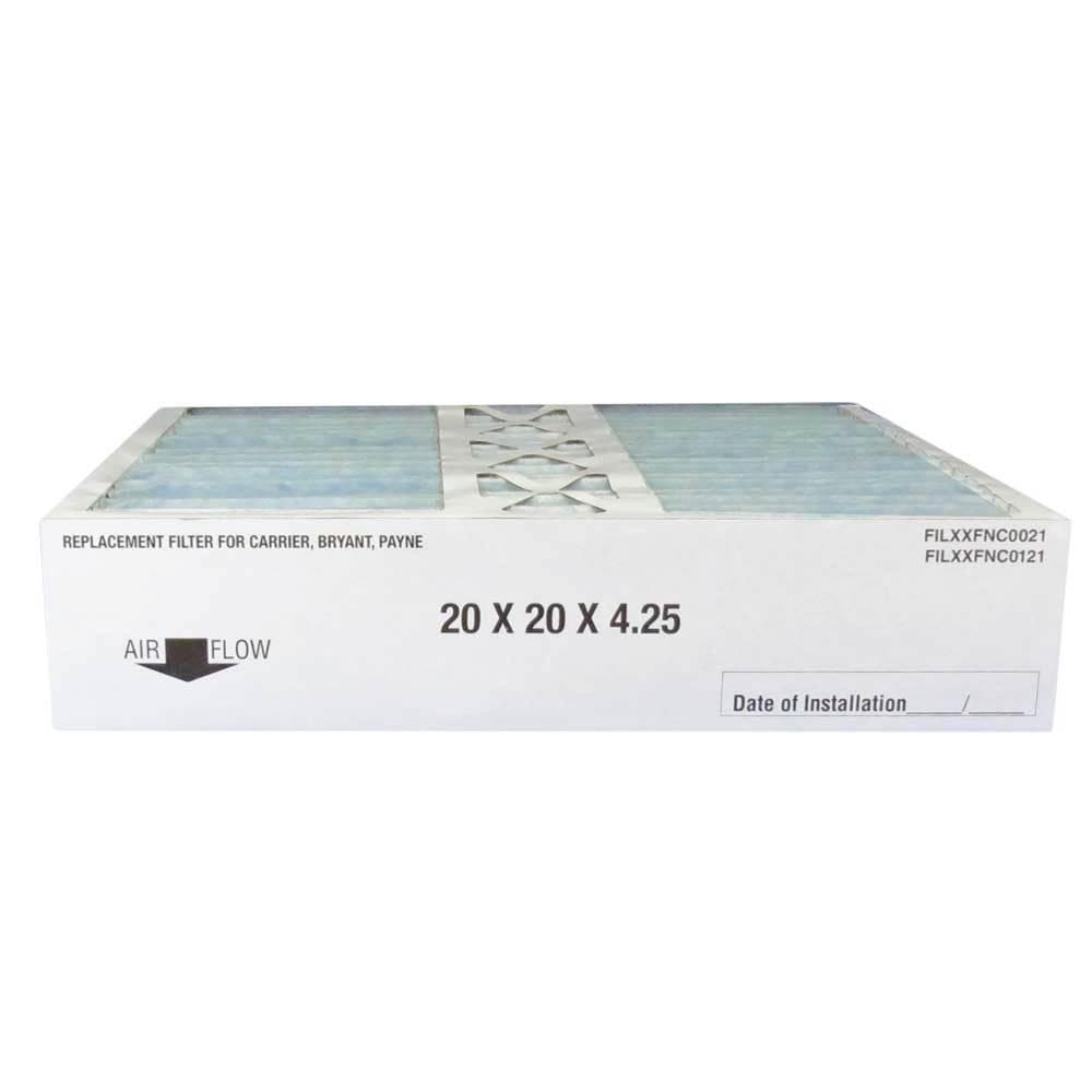 Atomic FILXXFNC0021 20x20x4.25 MERV 11 Carrier Replacement Furnace Filter - 2 pack